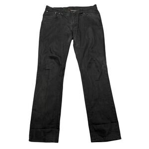 Nudie Jeans Co Thin Finn Dry Black Coated Jeans Men's 36x33